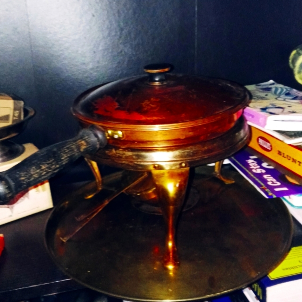 Vintage copper/brass chafing dish